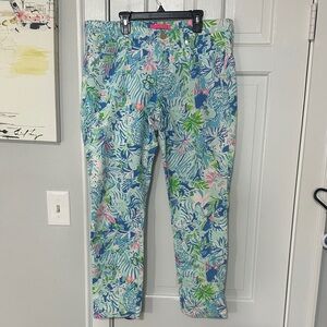 Lilly Pulitzer South Ocean Skinny jeans size 14